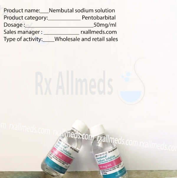 Nembutal(Pentobarbital ) 50mg/ml x 20 ml